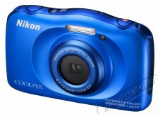 Nikon CoolPix S33 - kék (2 év garancia!) + Ajándék hátizsák! Fényképezőgép / kamera - Kompakt fényképezőgép - Kaland és vízálló fényképezőgép - 289481