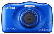 Nikon CoolPix S33 - kék Fényképezőgép / kamera - Kompakt fényképezőgép - Kaland és vízálló fényképezőgép - 284768