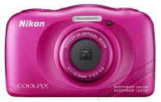 Nikon CoolPix S33 - rózsaszín Fényképezőgép / kamera - Kompakt fényképezőgép - Kaland és vízálló fényképezőgép - 284766