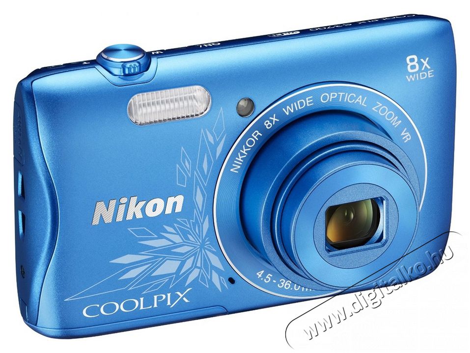 Nikon CoolPix S3700 - LINEART kék (2 év garancia!) Fényképezőgép / kamera - Kompakt fényképezőgép - Normál tudású kompakt - 282106