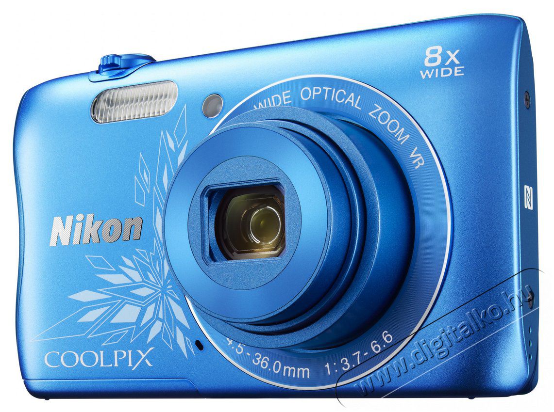 Nikon CoolPix S3700 - LINEART kék (2 év garancia!) Fényképezőgép / kamera - Kompakt fényképezőgép - Normál tudású kompakt - 282106