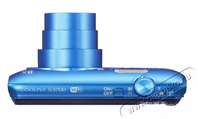 Nikon CoolPix S3700 LINEART kék (2 év garancia!) + 8GB SD kártya Fényképezőgép / kamera - Kompakt fényképezőgép - Normál tudású kompakt - 288833