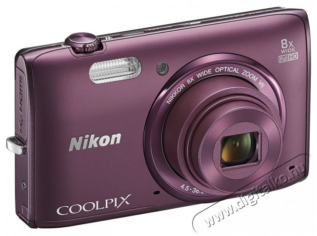 Nikon CoolPix S5300 - szilva (2 év garancia!) Fényképezőgép / kamera - Kompakt fényképezőgép - Normál tudású kompakt - 274110