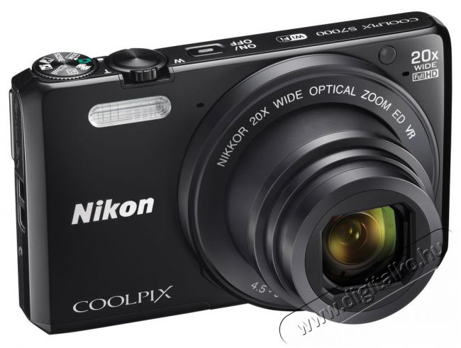 Nikon CoolPix S7000 - fekete Fényképezőgép / kamera - Ultrazoom fényképezőgép - Kompakt méretű - 284772