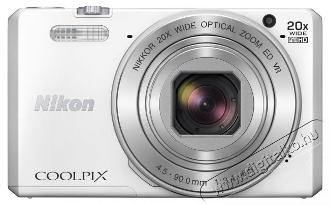 Nikon CoolPix S7000 - fehér (2 év garancia!) + Nikon tok Fényképezőgép / kamera - Ultrazoom fényképezőgép - Kompakt méretű - 288835