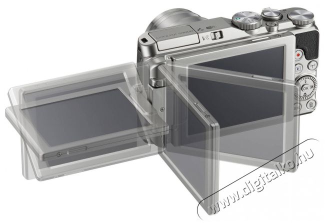 Nikon CoolPix S9900 - ezüst Fényképezőgép / kamera - Ultrazoom fényképezőgép - Kompakt méretű - 284778