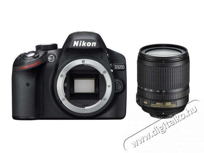 Nikon D3200 + 18-105mm VR Kit (3 év garancia!) + Nikon táska + 16GB SD kártya Fényképezőgép / kamera - DSLR tükörreflexes fényképezőgép - 288847