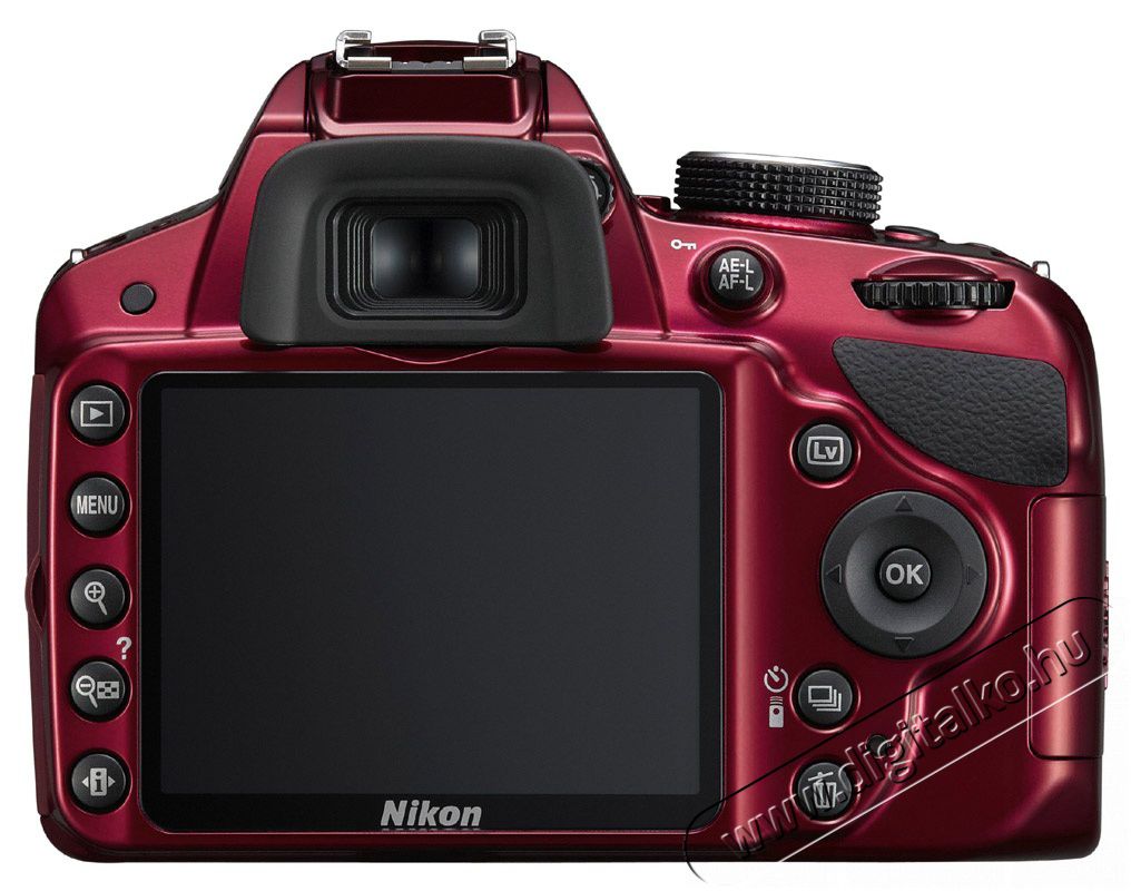 Nikon D3200 + 18-55mm VR II Kit vörös (3 év garancia!) + Nikon táska + 16GB SD kártya Fényképezőgép / kamera - DSLR tükörreflexes fényképezőgép - 288851