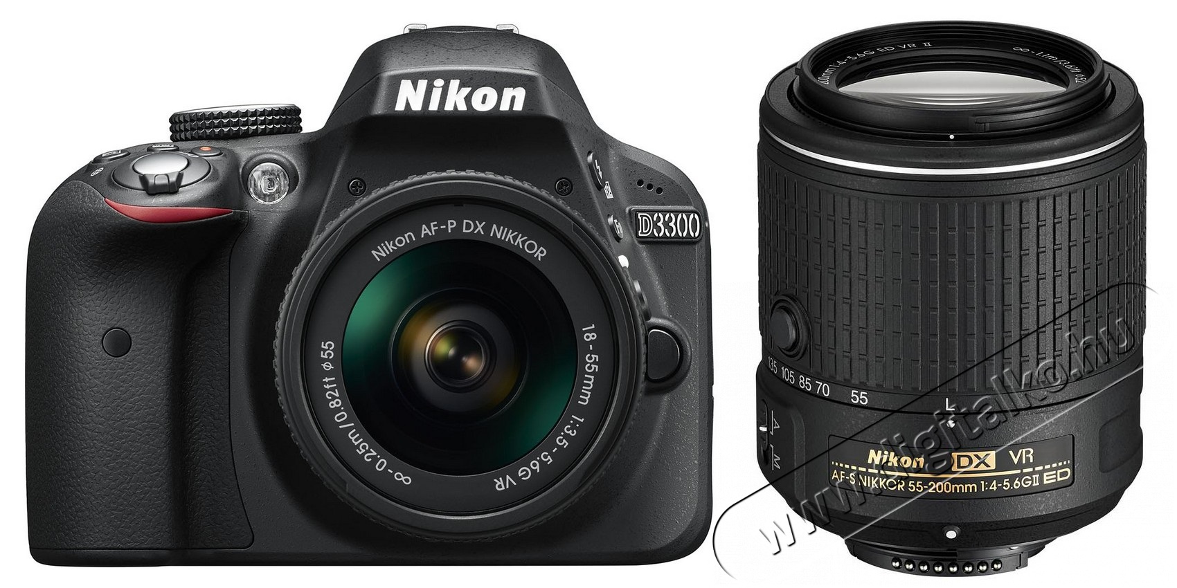 Nikon D3300 + 18-55mm AF-P VR + 55-200mm VR II Kit Fényképezőgép / kamera - DSLR tükörreflexes fényképezőgép - 298289