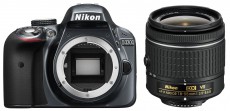 Nikon D3300 + 18-55mm AF-P VR Kit - szürke (3 év garancia!) Fényképezőgép / kamera - DSLR tükörreflexes fényképezőgép - 296961