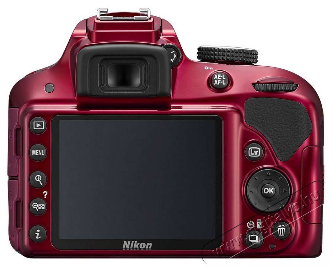 Nikon D3300 + 18-55mm AF-P VR Kit - vörös (3 év garancia) Fényképezőgép / kamera - DSLR tükörreflexes fényképezőgép - 296790