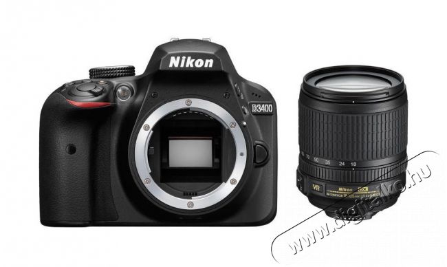 Nikon D3400 + 18-105mm VR Kit (3 év garancia!) Fényképezőgép / kamera - DSLR tükörreflexes fényképezőgép - 307203
