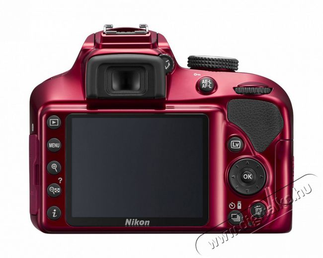 Nikon D3400 + 18-55mm AF-P VR Kit - vörös Fényképezőgép / kamera - DSLR tükörreflexes fényképezőgép - 308815
