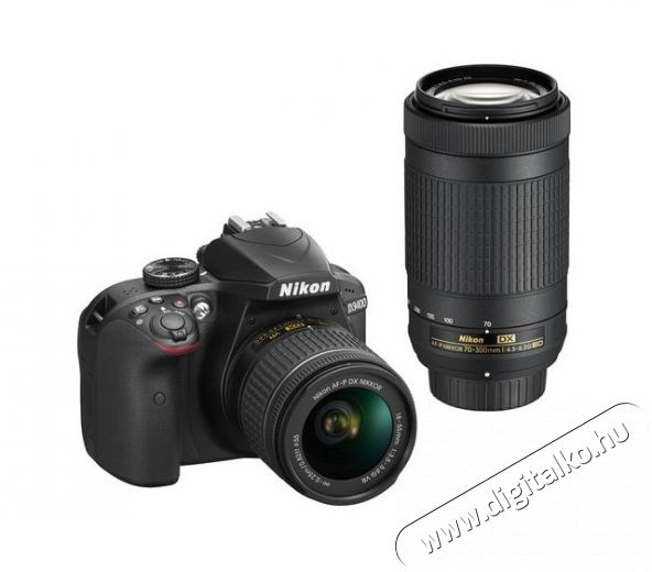 Nikon D3400 + 18-55mm AF-P + 70-300mm AF-P Kit (3 év garancia!) Fényképezőgép / kamera - DSLR tükörreflexes fényképezőgép - 307205