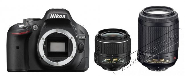 Nikon D5200 + 18-55mm VR II + 55-300mm VR Kit (3 év garancia!) + Nikon táska + 16GB SD kártya Fényképezőgép / kamera - DSLR tükörreflexes fényképezőgép - 288844