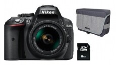 Nikon D5300 + 18-55mm AF-P VR Kit + Nikon táska + 8GB SDHC Fényképezőgép / kamera - DSLR tükörreflexes fényképezőgép - 318204