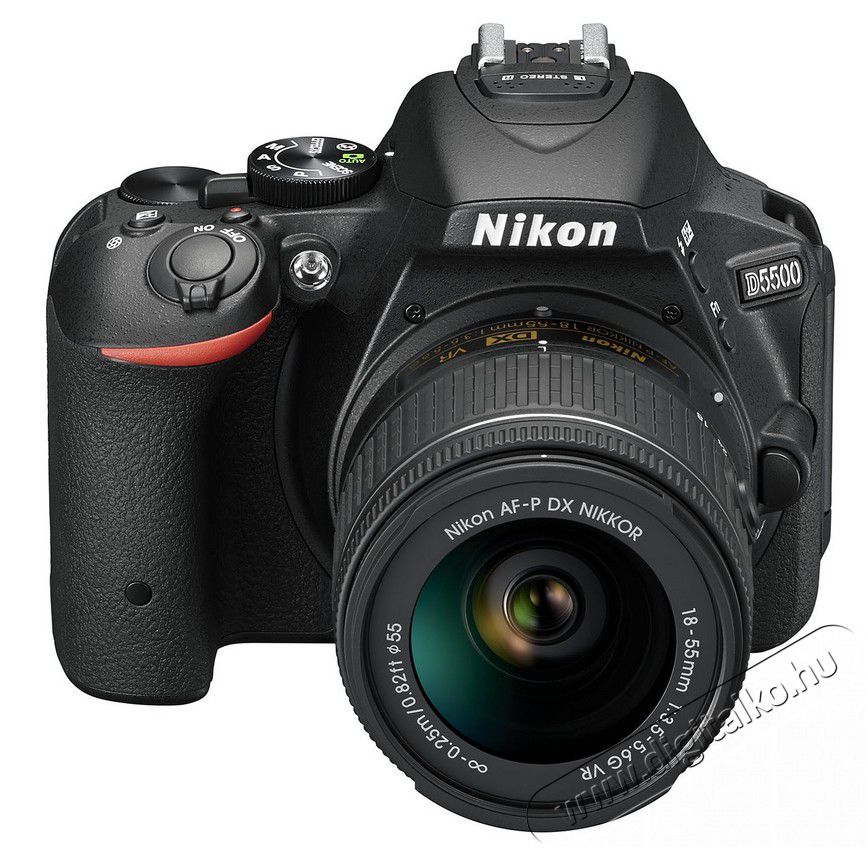 Nikon D5500 + 18-55mm AF-P VR Kit - fekete (3 év garancia!) Fényképezőgép / kamera - DSLR tükörreflexes fényképezőgép - 296692