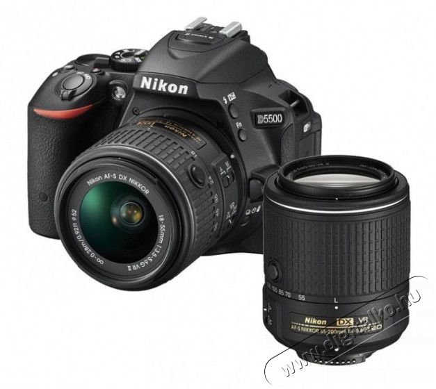 Nikon D5500 + 18-55mm VR II + 55-200mm VR II Kit Fényképezőgép / kamera - DSLR tükörreflexes fényképezőgép - 284791