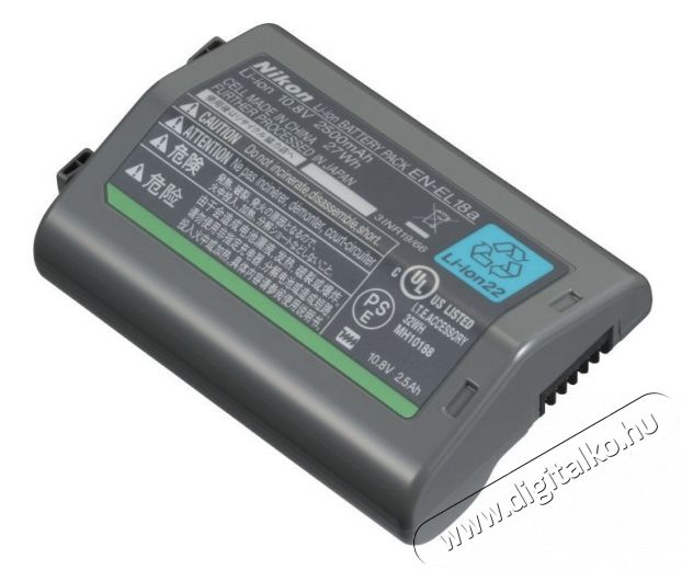 Nikon EN-El18a Li-ion akkumulátor (2500mAh) Akkuk és töltők - Li-ion akkumulátor és töltő (gyári) - Akku - 278069