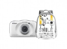 Nikon CoolPix W150 digitális fényképezőgép - fehér + Hátizsák Fényképezőgép / kamera - Kompakt fényképezőgép - Kaland és vízálló fényképezőgép - 349548