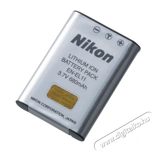 Nikon EN-EL11 Li-ion Akkumulátor (680mAh) Akkuk és töltők - Li-ion akkumulátor és töltő (gyári) - Akku - 276003