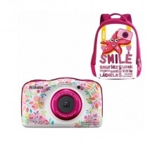 Nikon COOLPIX W150 virágos fényképezőgép + hátizsák Fényképezőgép / kamera - Kompakt fényképezőgép - Gyerek fényképezőgép - 349552