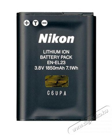 Nikon EN-EL23 Akkumulátor (1850mAh) Akkuk és töltők - Li-ion akkumulátor és töltő (gyári) - Akku - 276024