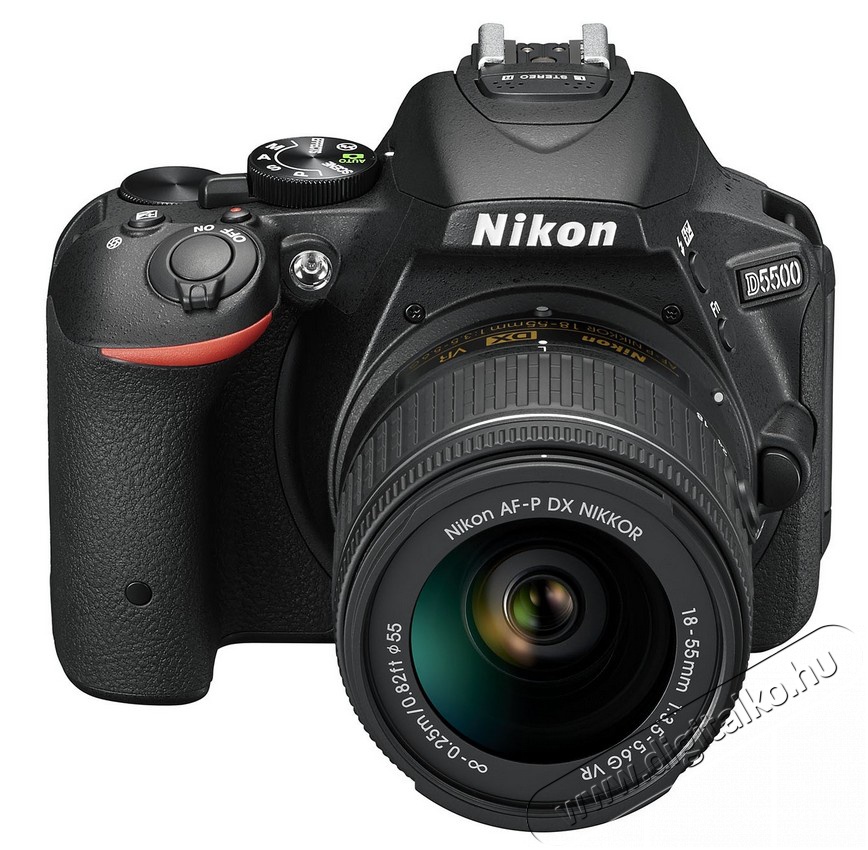 Nikon D5500 + 18-55mm AF-P VR Kit - fekete Fényképezőgép / kamera - DSLR tükörreflexes fényképezőgép - 308655