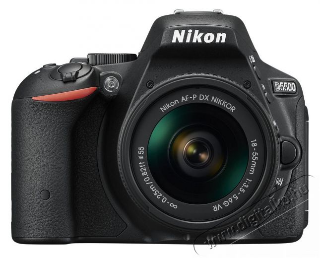 Nikon D5500 + 18-55mm AF-P VR Kit - fekete Fényképezőgép / kamera - DSLR tükörreflexes fényképezőgép - 308655