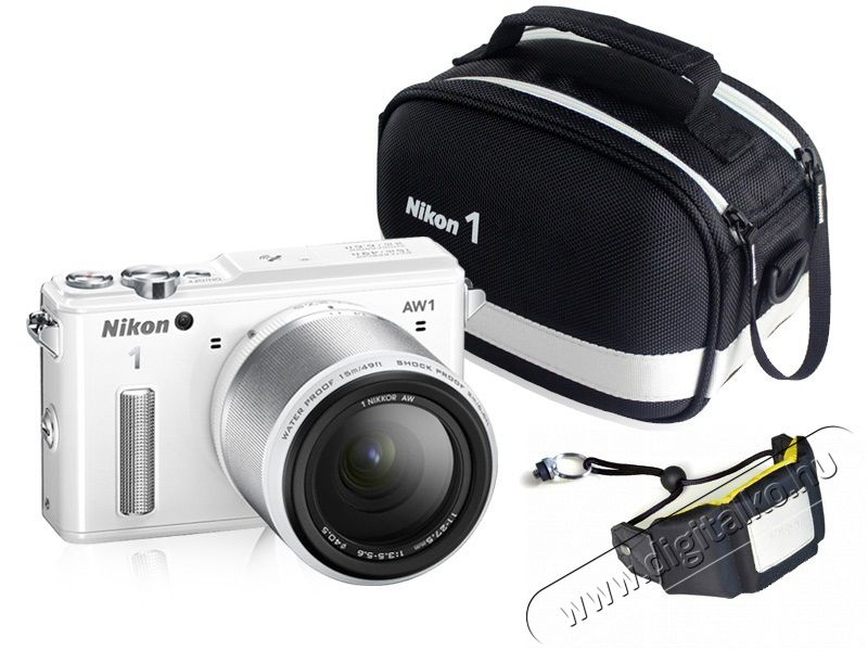 Nikon 1 AW1 + 11-27,5 Adventure Kit - fehér (2 év garancia!) Fényképezőgép / kamera - MILC cserélhető objektíves kompakt fényképezőgép - 273664