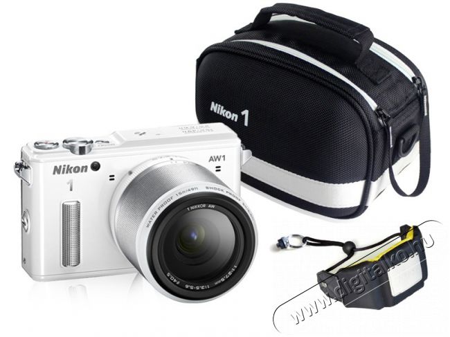 Nikon 1 AW1 + 11-27,5 Adventure Kit - fehér (2 év garancia!) Fényképezőgép / kamera - MILC cserélhető objektíves kompakt fényképezőgép - 273664