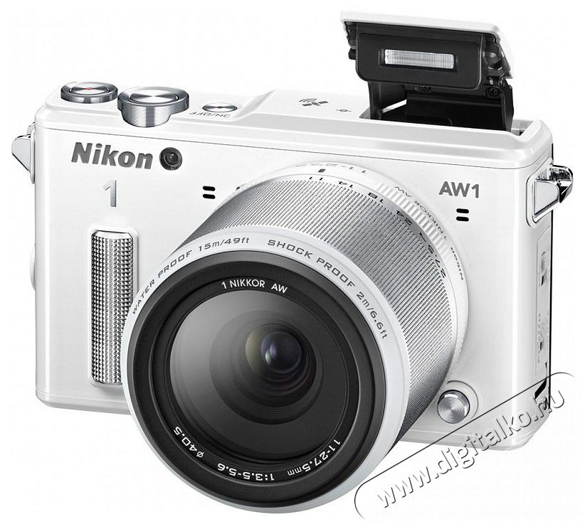 Nikon 1 AW1 + 11-27,5mm Kit - fehér (2 év garancia!) Fényképezőgép / kamera - MILC cserélhető objektíves kompakt fényképezőgép - 273660