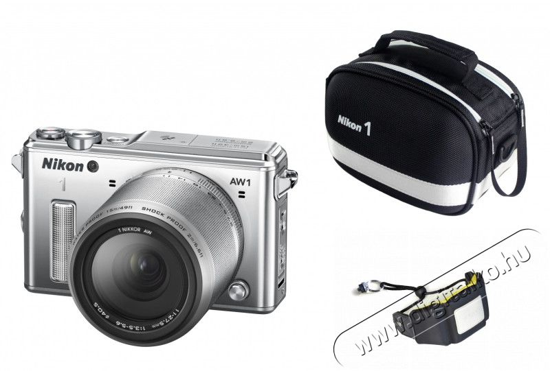 Nikon 1 AW1 + 11-27,5 Adventure Kit - ezüst (2 év garancia!) Fényképezőgép / kamera - MILC cserélhető objektíves kompakt fényképezőgép - 273665