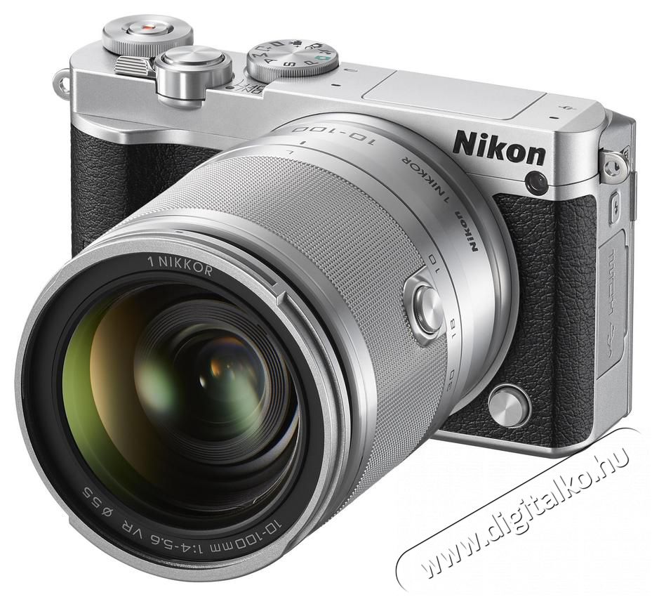 Nikon 1 J5 + 10-100mm VR Kit - ezüst (2 év garancia!) Fényképezőgép / kamera - MILC cserélhető objektíves kompakt fényképezőgép - 294945