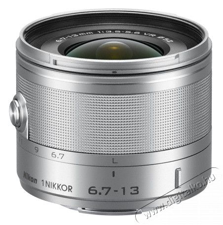 Nikon 1 NIKKOR 6,7-13mm f/3,5–5,6 VR Objektív - ezüst Fotó-Videó kiegészítők - Objektív - Zoom objektív - 278460