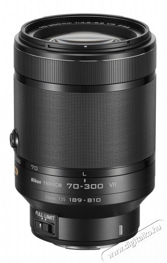 Nikon 1 NIKKOR 70-300mm f/4,5-5,6 VR objektív - fekete Fotó-Videó kiegészítők - Objektív - Zoom objektív - 278457