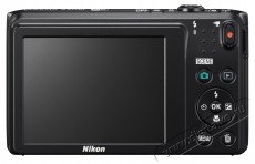 Nikon CoolPix S3700 - fekete Fényképezőgép / kamera - Kompakt fényképezőgép - Normál tudású kompakt - 285250