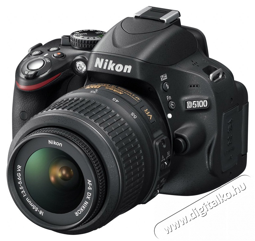 Nikon D5100 + 18-55mm VR Kit (3 &eacute;v garancia!) F&eacute;nyk&eacute;pezőg&eacute;p / kamera - DSLR t&uuml;k&ouml;rreflexes f&eacute;nyk&eacute;pezőg&eacute;p - 256320