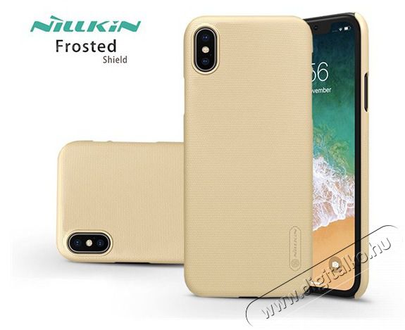 NILLKIN Nillkin NL163171 Frosted Shield iPhone XS Max arany hátlap Mobil / Kommunikáció / Smart - Mobiltelefon kiegészítő / tok - Tok / hátlap - 405258