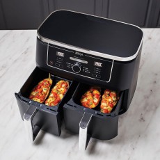 Ninja AF400EU Foodi Max Dual Zone 9,5L Forrólevegős sütő - Fekete Konyhai termékek - Konyhai kisgép (sütés / főzés / hűtés / ételkészítés) - Légkeveréses főzőgép / elektromos kukta / multifunkciós sütő - 494569