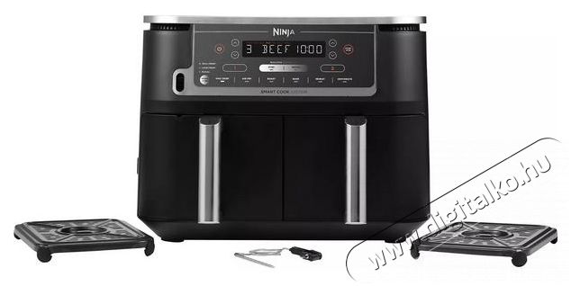 Ninja AF451EU Foodi Max Dual Zone Forró levegős sütő Konyhai termékek - Konyhai kisgép (sütés / főzés / hűtés / ételkészítés) - Légkeveréses főzőgép / elektromos kukta / multifunkciós sütő - 505529