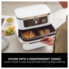 Ninja AF500EUWH Foodi&reg; FlexDrawer, 10,4 l, feh&eacute;r Konyhai term&eacute;kek - Konyhai kisg&eacute;p (s&uuml;t&eacute;s / főz&eacute;s / hűt&eacute;s / &eacute;telk&eacute;sz&iacute;t&eacute;s) - L&eacute;gkever&eacute;ses főzőg&eacute;p / elektromos kukta / multifunkci&oacute;s s&uuml;tő - 521842