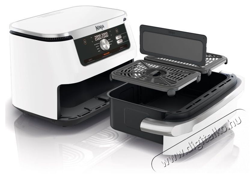 Ninja AF500EUWH Foodi&reg; FlexDrawer, 10,4 l, feh&eacute;r Konyhai term&eacute;kek - Konyhai kisg&eacute;p (s&uuml;t&eacute;s / főz&eacute;s / hűt&eacute;s / &eacute;telk&eacute;sz&iacute;t&eacute;s) - L&eacute;gkever&eacute;ses főzőg&eacute;p / elektromos kukta / multifunkci&oacute;s s&uuml;tő - 521842