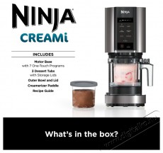 Ninja NC300EU CREAMi 7in1 Konyhai termékek - Konyhai kisgép (sütés / főzés / hűtés / ételkészítés) - Fagylaltkészítő gép - 521844