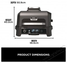 Ninja OG850EU Woodfire Pro XL Konyhai termékek - Sütő-főzőlap, tűzhely (szabadonálló) - Mini sütő / mini grill / mini konyha - 521851