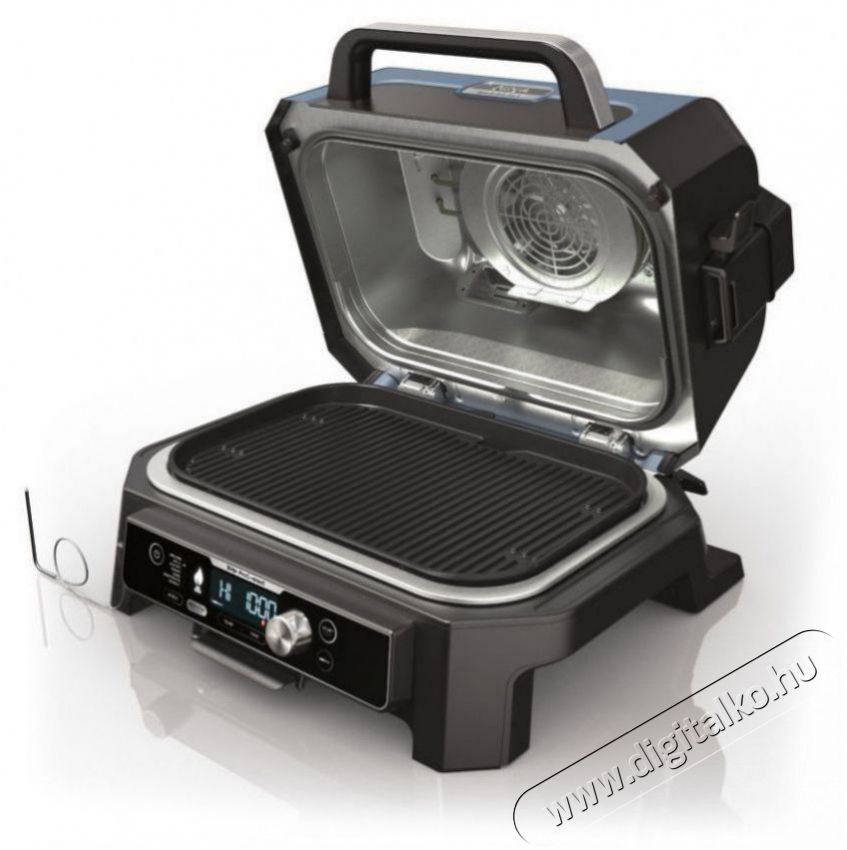 Ninja OG901EU Woodfire Pro Connect XL Konyhai term&eacute;kek - Konyhai kisg&eacute;p (s&uuml;t&eacute;s / főz&eacute;s / hűt&eacute;s / &eacute;telk&eacute;sz&iacute;t&eacute;s) - Kontakt grill s&uuml;tő / s&uuml;tőlap - 521859