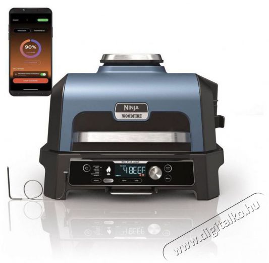 Ninja OG901EU Woodfire Pro Connect XL Konyhai term&eacute;kek - Konyhai kisg&eacute;p (s&uuml;t&eacute;s / főz&eacute;s / hűt&eacute;s / &eacute;telk&eacute;sz&iacute;t&eacute;s) - Kontakt grill s&uuml;tő / s&uuml;tőlap - 521859