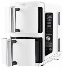 Ninja SL400EUWH Double Stack XL, 9,5 l, fehér Konyhai termékek - Konyhai kisgép (sütés / főzés / hűtés / ételkészítés) - Légkeveréses főzőgép / elektromos kukta / multifunkciós sütő - 521841
