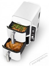 Ninja SL400EUWH Double Stack XL, 9,5 l, fehér Konyhai termékek - Konyhai kisgép (sütés / főzés / hűtés / ételkészítés) - Légkeveréses főzőgép / elektromos kukta / multifunkciós sütő - 521841