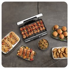 Ninja Sizzle Pro XL GX101EU elektromos grill, 1800 W, Inox H&aacute;ztart&aacute;s / Otthon / K&uuml;lt&eacute;r - K&uuml;lt&eacute;r / kerti term&eacute;k / grill - Kerti grill - 534559